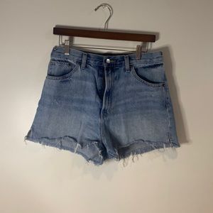 BDG distressed high waist denim shorts